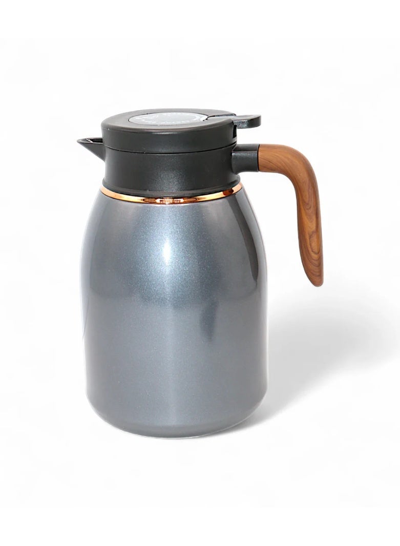 او ام اس مستلزمات رمضان الأساسية - طقم عشاء من 24 قطعة، قدر طهي من الفولاذ المقاوم للصدأ 28 سم، وترمس مع شاشة عرض درجة الحرارة في الوقت الفعلي - Image 3